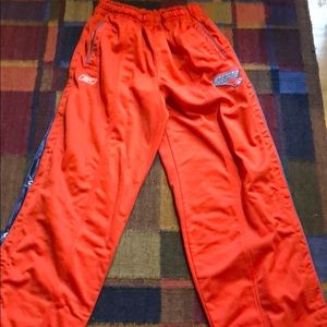 Reebok orange snap off Charlotte bobcat pants